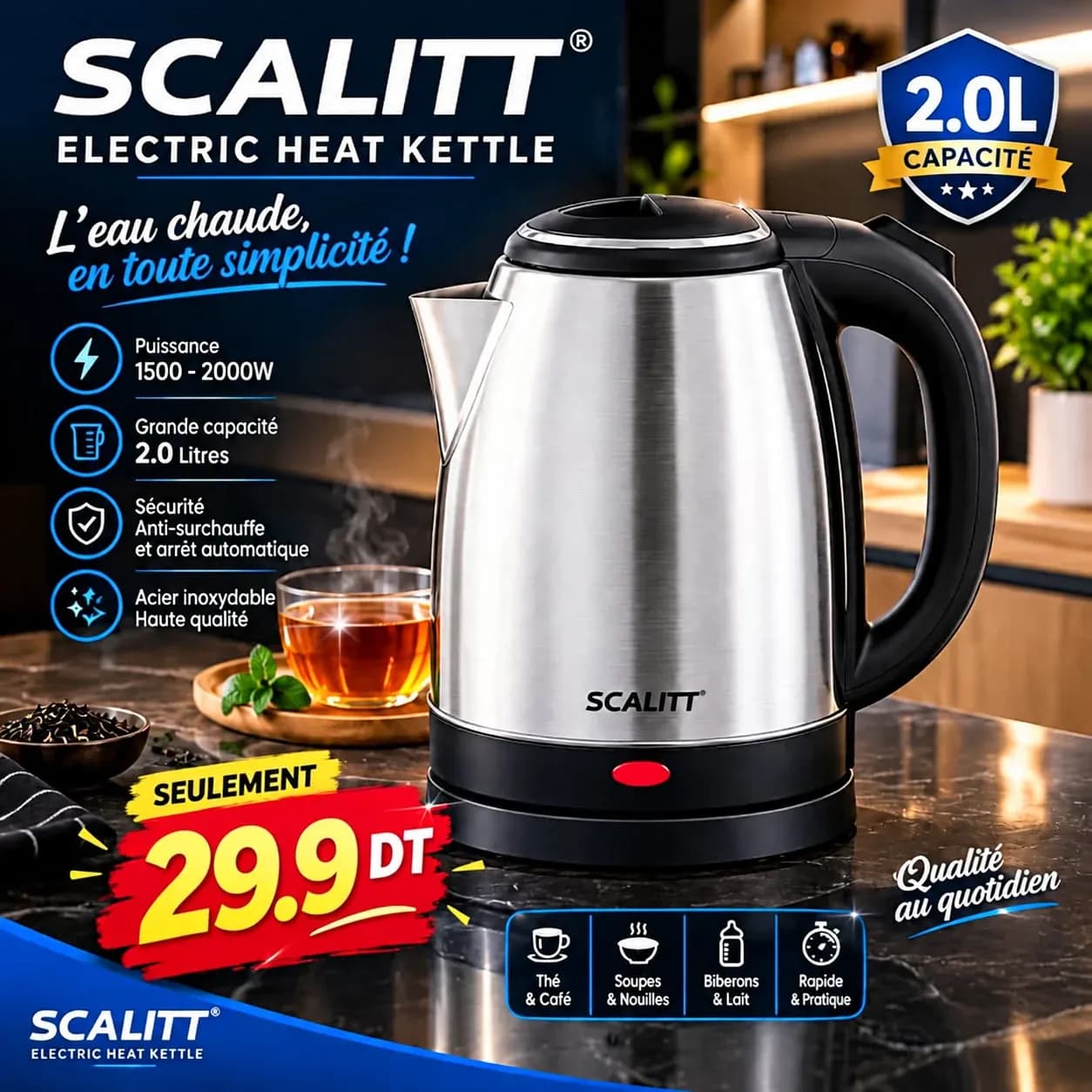 SCALITT Electric Heat Kettle